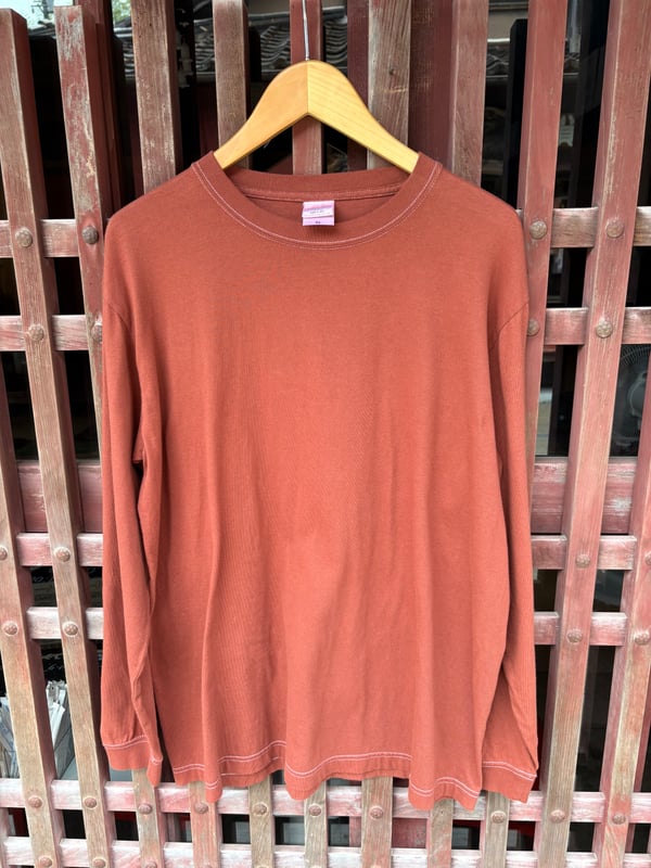 ベンガラ染ロングTシャツX L