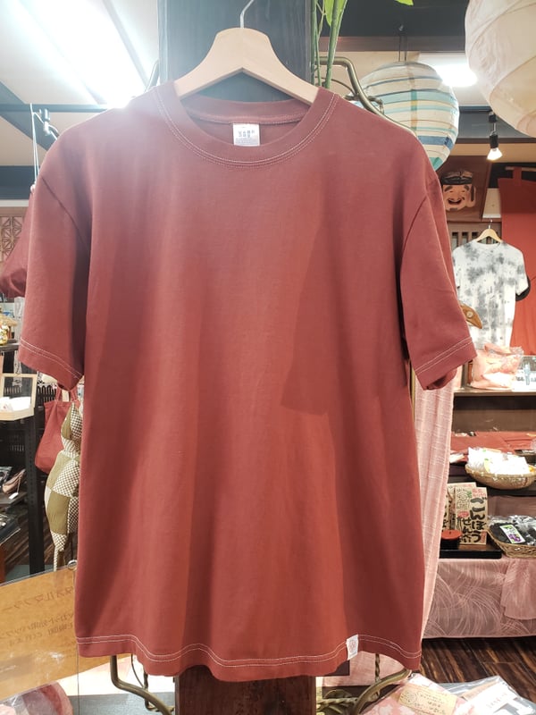 ベンガラ染Tシャツ(XLサイズ)